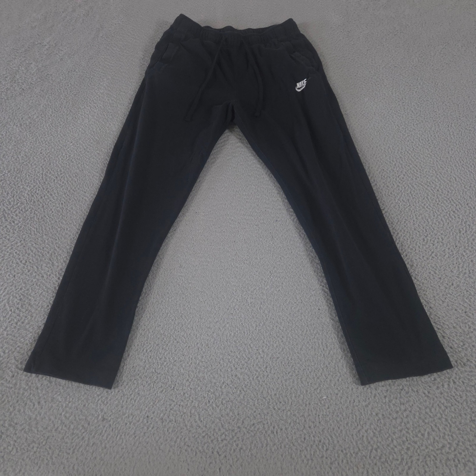 Nike Pants Mens Medium Black Sportswear Club Fleece Cotton Straight Leg Joggers